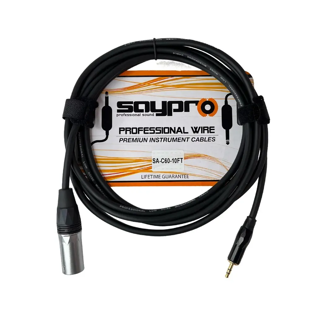 SAYPRO SA-C60-10FT Cable De Audio Plug Estéreo Mini a XLR Macho 3 mts (1).webp