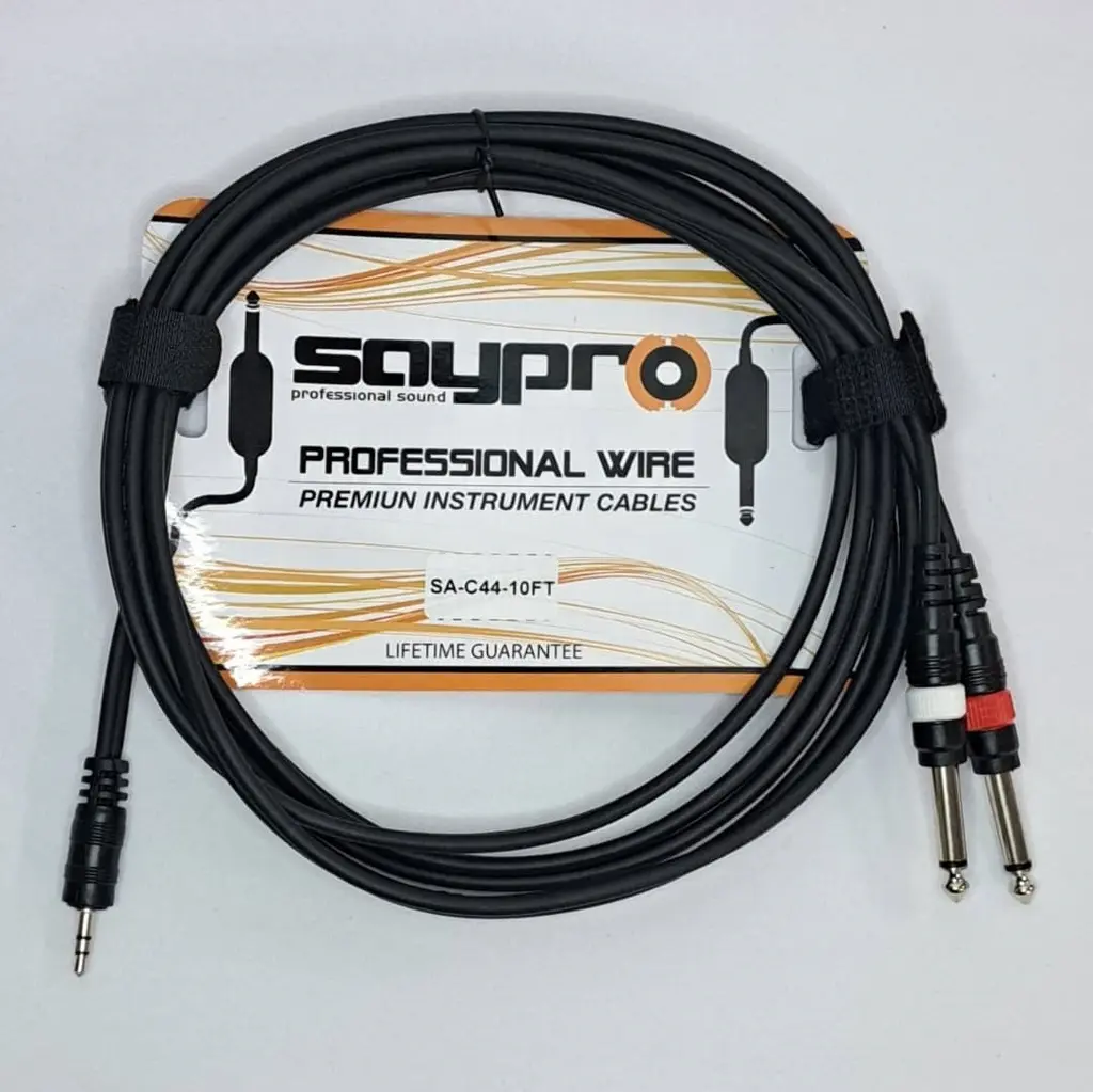 SAYPRO Cable De Audio Plug Estéreo Mini a Doble Plug Mono Grande 3mt (5).webp