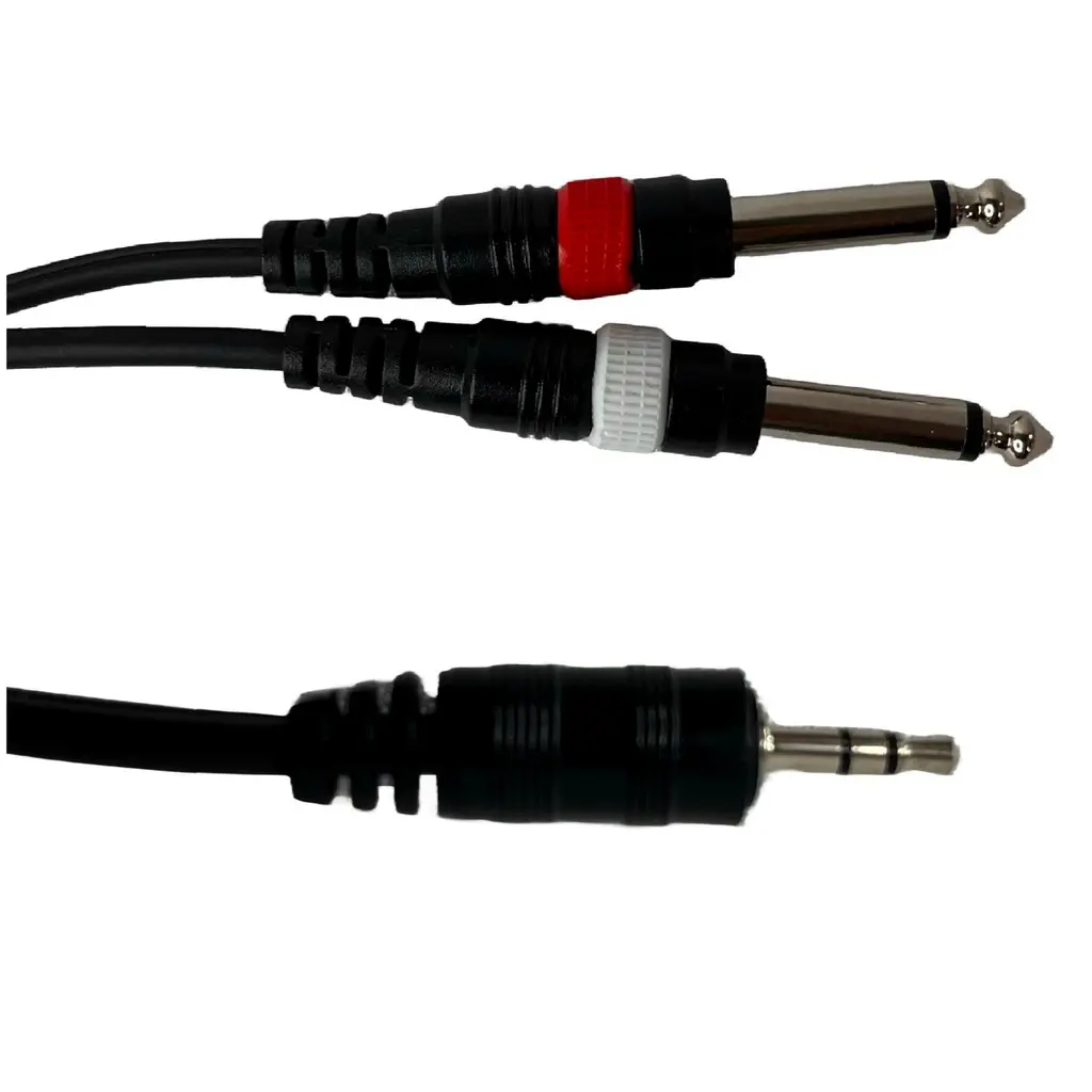 SAYPRO SA-C44-10FT Cable De Audio Plug Estéreo Mini a Doble Plug Mono Grande 3mt.webp