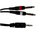 SAYPRO SA-C44-10FT Cable De Audio Plug Estéreo Mini a Doble Plug Mono Grande 3mt.webp