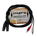SAYPRO CABLE DE AUDIO AUXILIAR BALANCEADO DUAL XLR AEREO HEMBRA A DOBLE RCA MACHO.webp