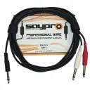 SAYPRO Cable De Audio Plug Estereo Grande a Doble Plug Mono Grande 3 mt.webp