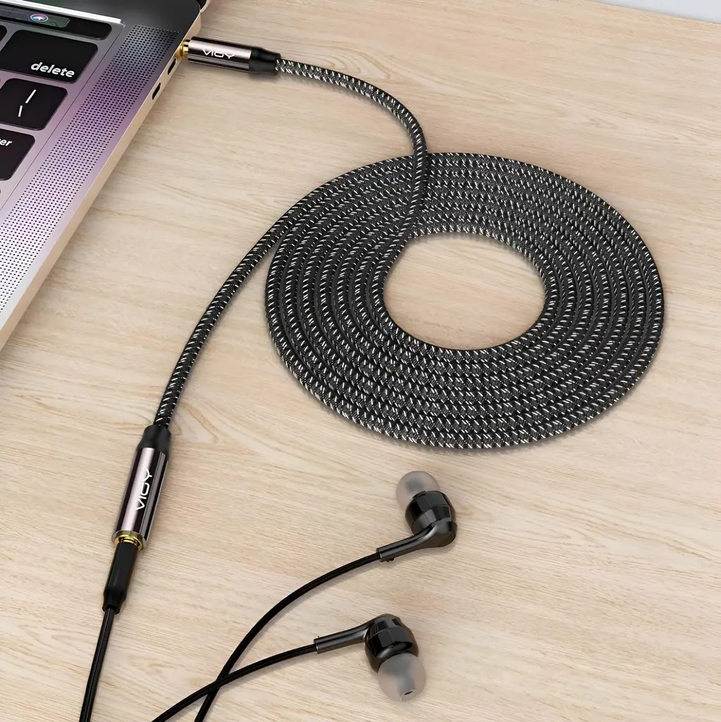 Cable Extensión de Audifonos Plug Mini Estéreo a Jack Mini Estéreo 3mt VIOY Audio Auxiliar (2).webp