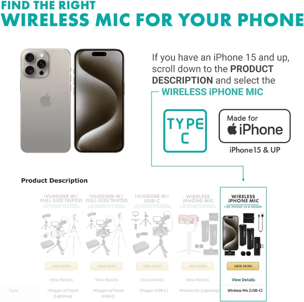 MOVO WIRELESS MINI-DI DUO 2 Micrófonos Inalámbricos 1 receptor para IOS IPHONE IPAD IPOD podcasts, Gaming, Twitch, YouTube, Discord (1).webp