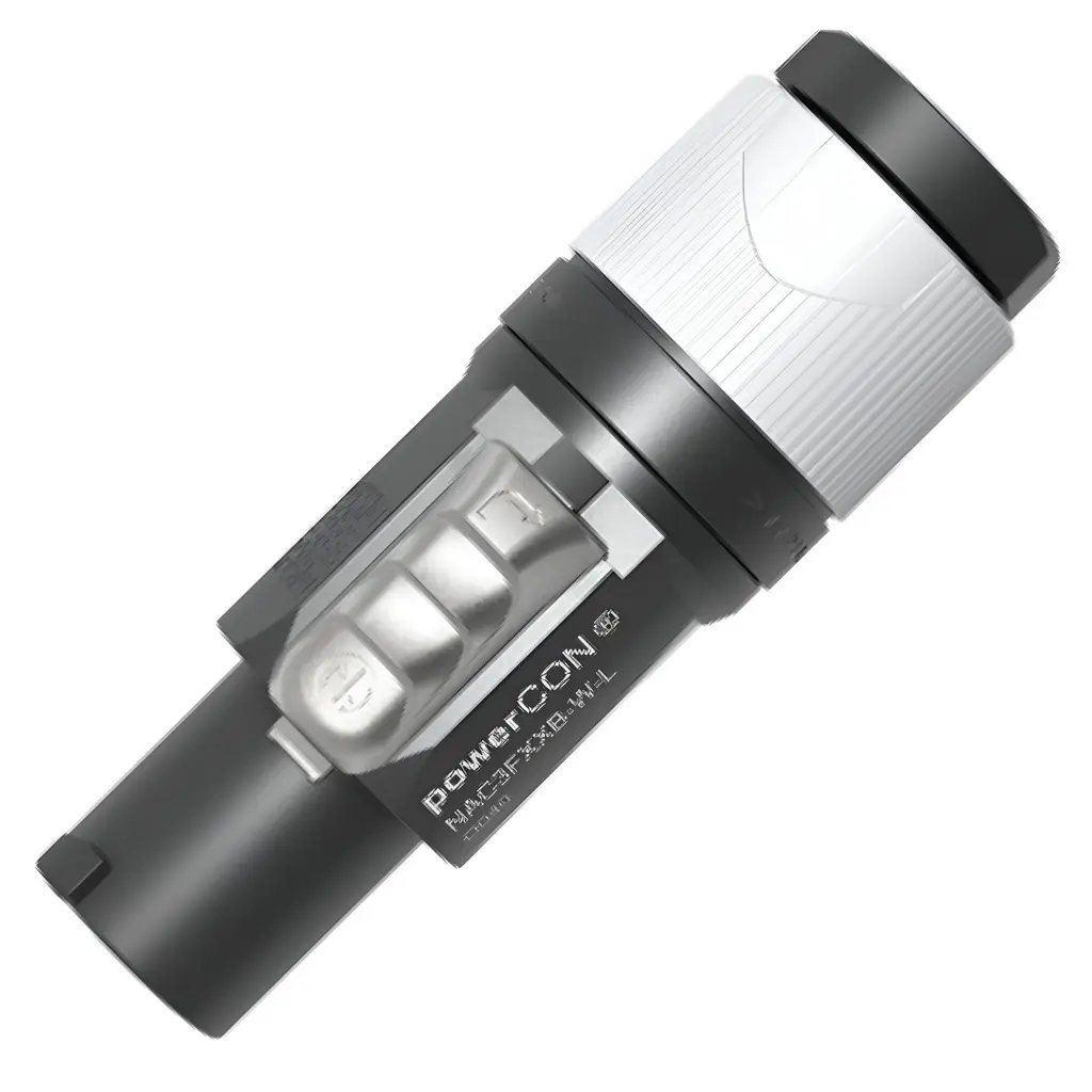 NEUTRIK NAC3FXXB-W-L POWERCON CORRIENTE 20A 250V AEREO GRIS Para De Cable De 10 a 18 mm (1).webp