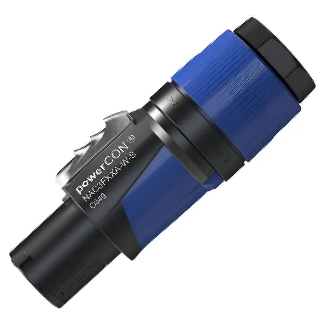 NEUTRIK NAC3FXXA-W-S POWERCON CORRIENTE 20A 250V AEREO AZUL Para De Cable De 6 a 12 mm (1).webp