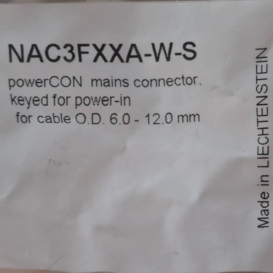 NEUTRIK NAC3FXXA-W-S POWERCON CORRIENTE 20A 250V AEREO AZUL Para De Cable De 6 a 12 mm (4).webp