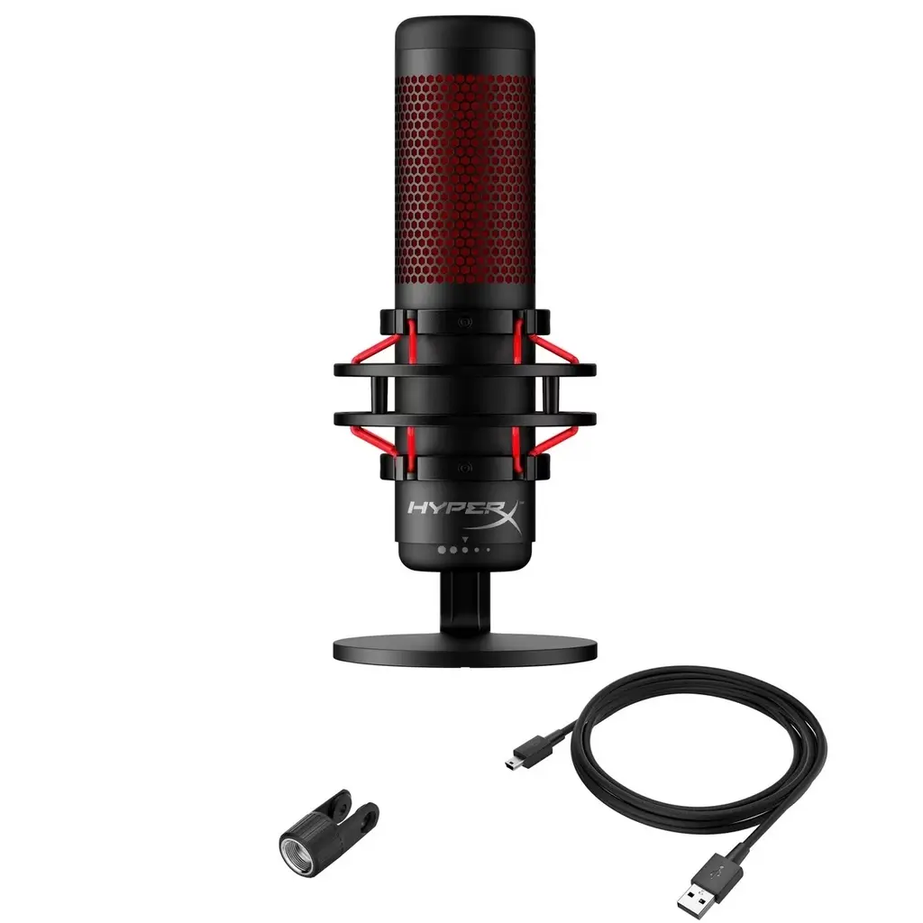 HyperX QuadCast 4P5P6AA Micrófono condensador USB RGB Gaming, podcasts, Twitch, YouTube, Discord (4).webp