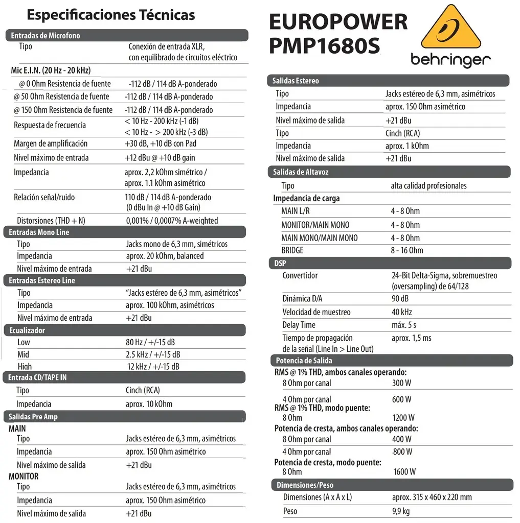 BEHRINGER EUROPOWER CONSOLA AMPLIFICADA 10 CANALES 1600W (4).webp