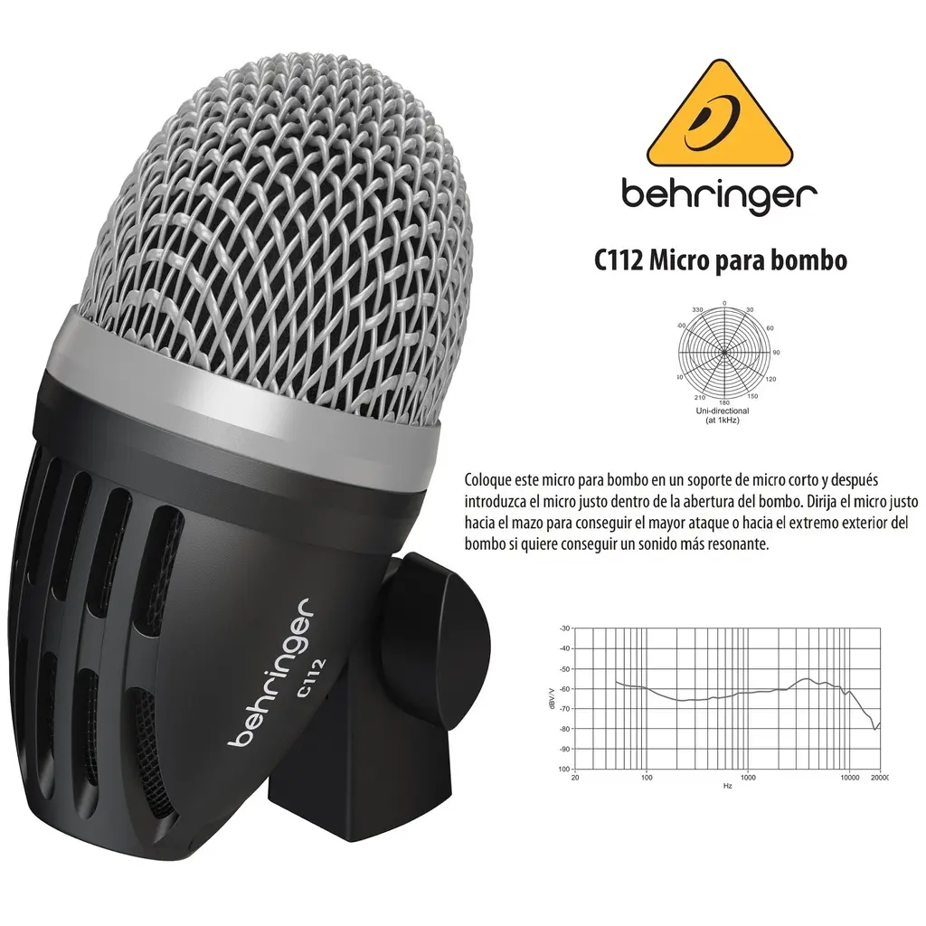 BEHRINGER C112 MICROFONOS DE INSTRUMENTO PARA BATERIA BOMBO.webp