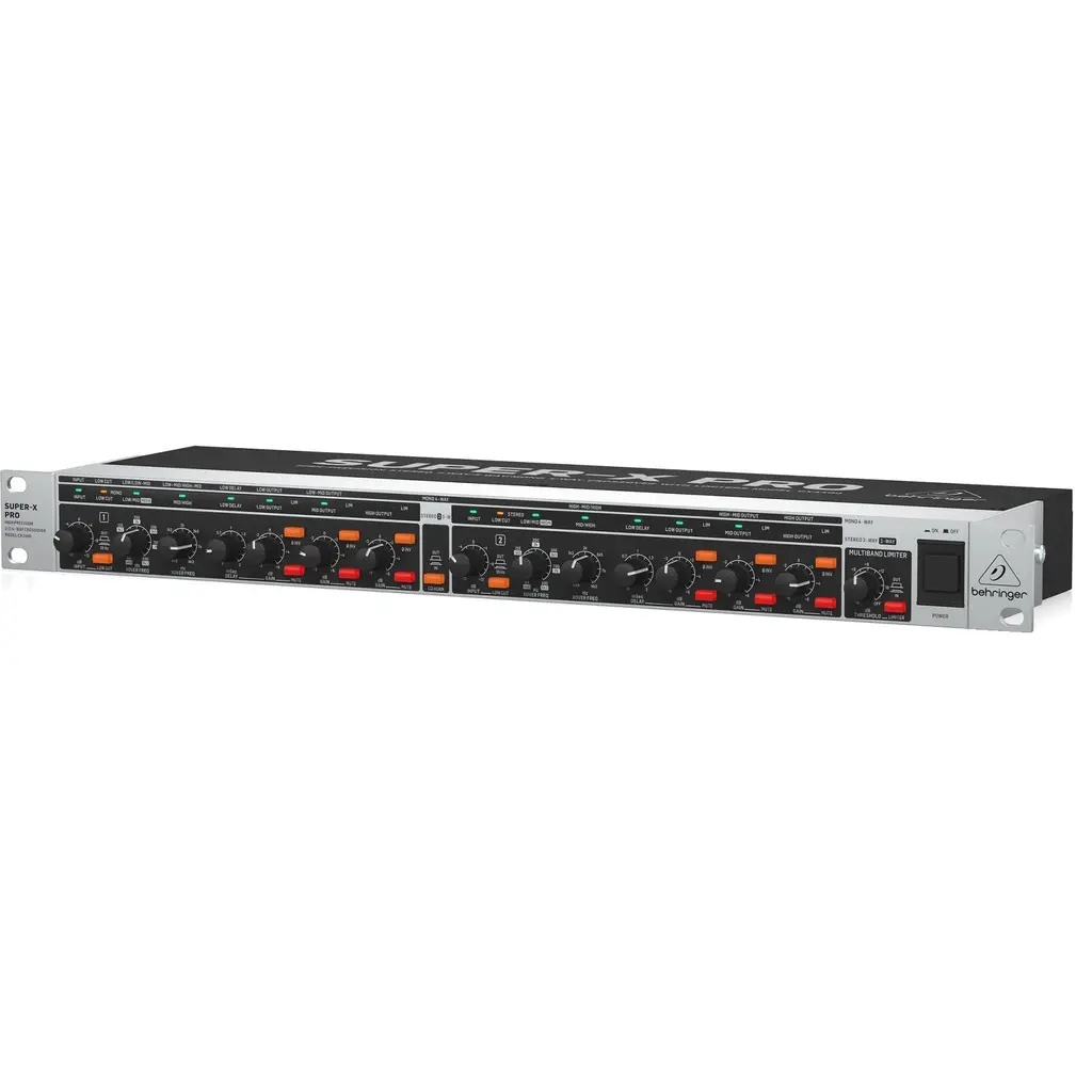 BEHRINGER CX3400 Crossover Electronico Estereo 3 vias, Mono 4 vias con Limitadores y Delays.webp