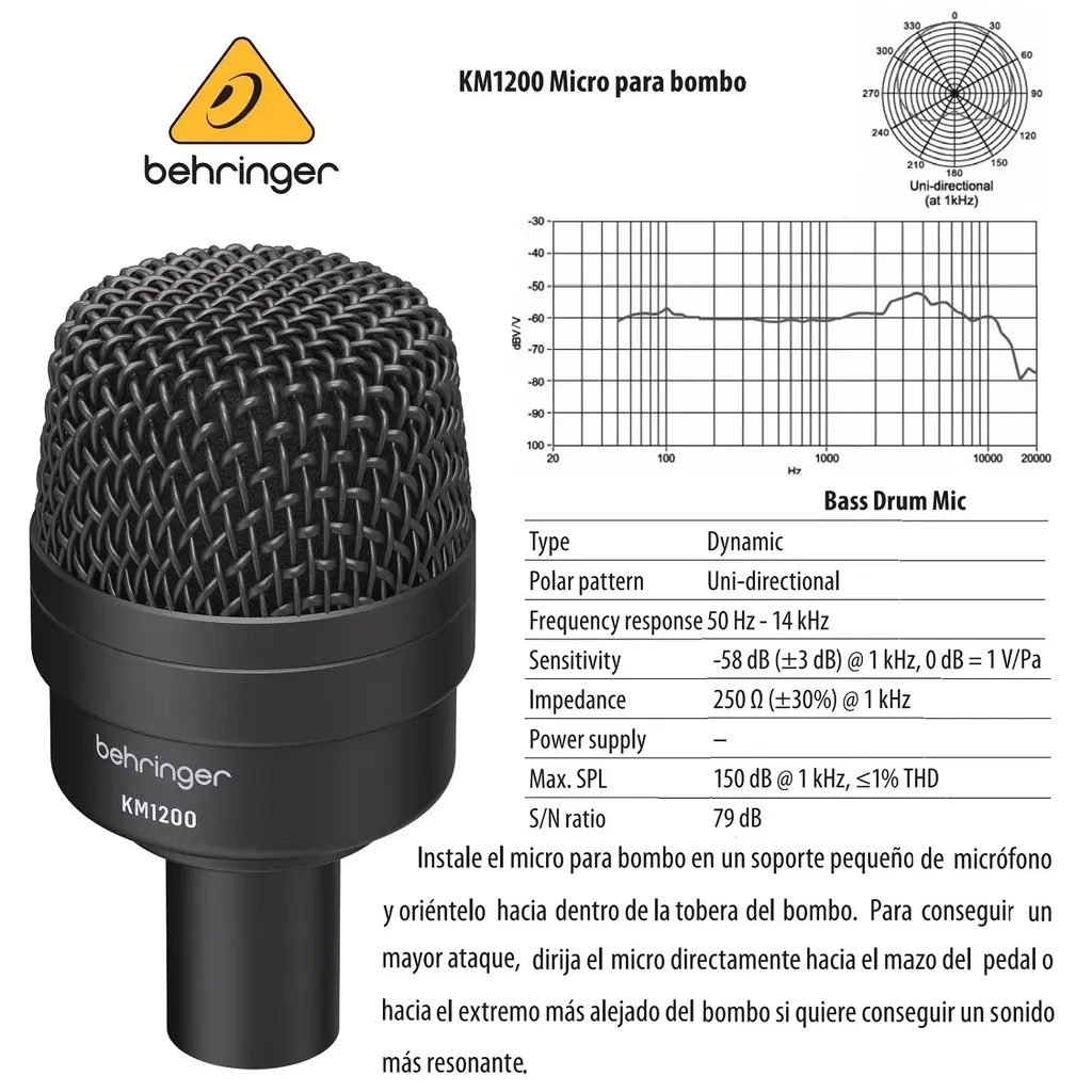BEHRINGER MICROFONOS DE INSTRUMENTO PARA BATERIA COMBO DE 7 PIEZAS (2).webp