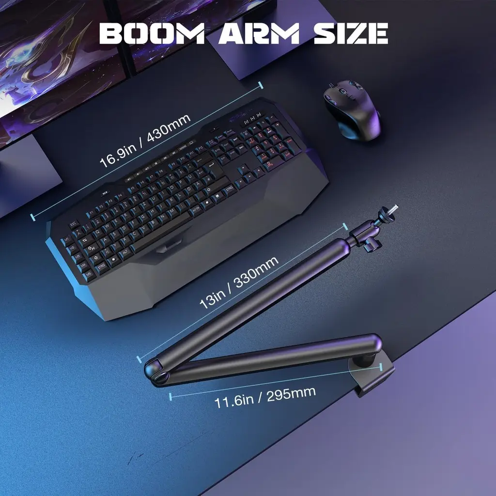 PARAL STAND PEDESTAL DE MICROFONO JIRAFA TIPO RADIO FIFINE (4).webp