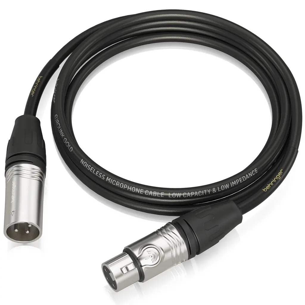 BEHRINGER GMC-300 CABLE DE MICROFONO - CORNETA AMPLIFICADA 3MTS XLR, 0.22MM 24AGW.webp