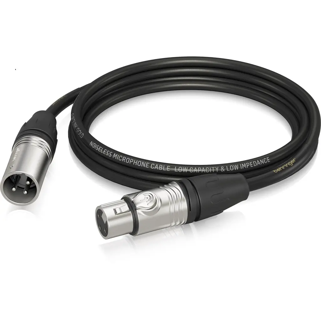 BEHRINGER GMC-300 CABLE DE MICROFONO - CORNETA AMPLIFICADA 3MTS XLR, 0.22MM 24AGW (1).webp