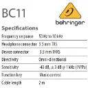 BEHRINGER MICROFONO MINI OMNIDIRECCIONAL CON CABLE 2MT TRS A TRRS (2).webp