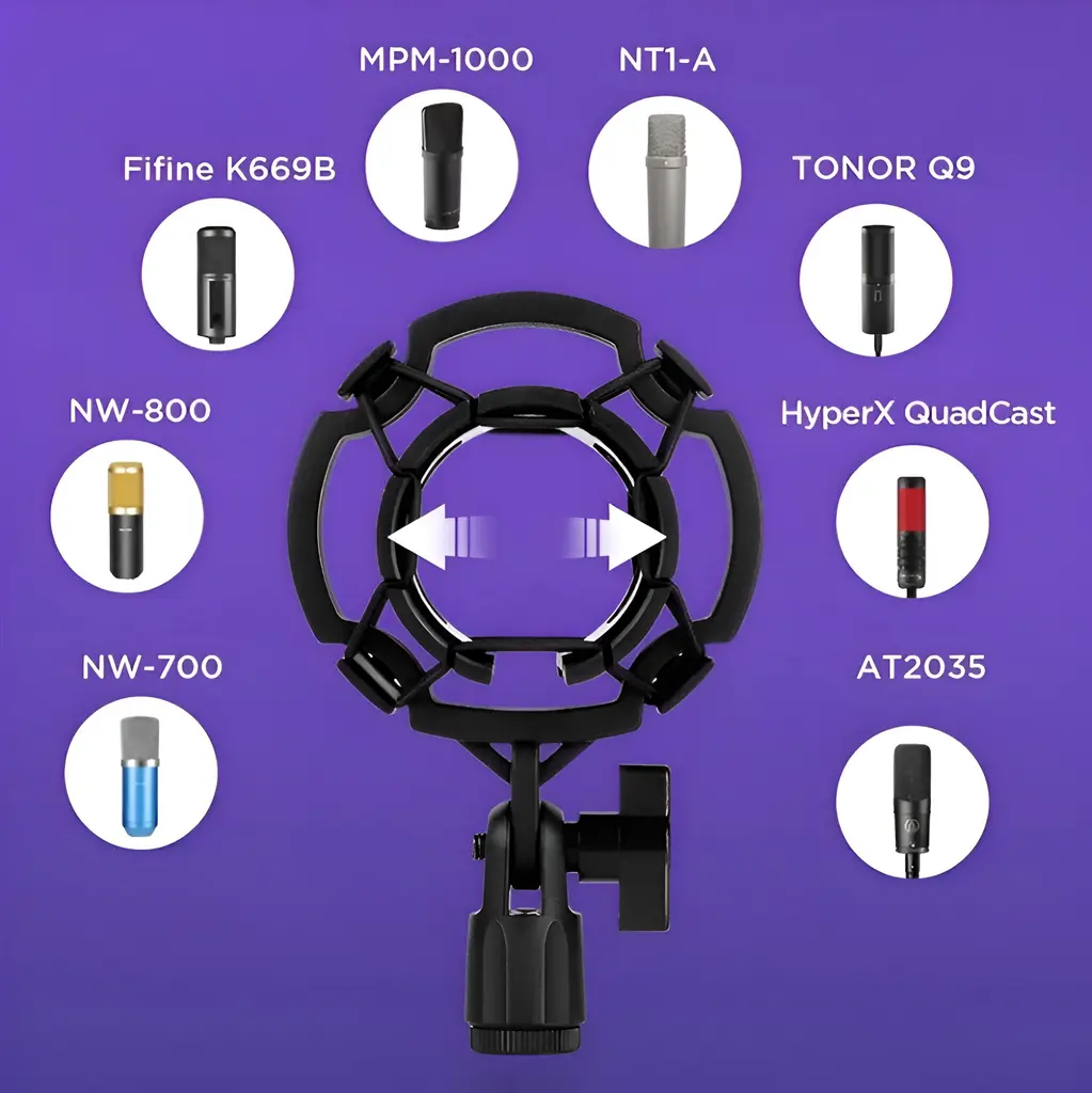 PARAL STAND PEDESTAL DE MICROFONO BRAZO JIRAFA TIPO RADIO CON ANTIPOP (1).webp