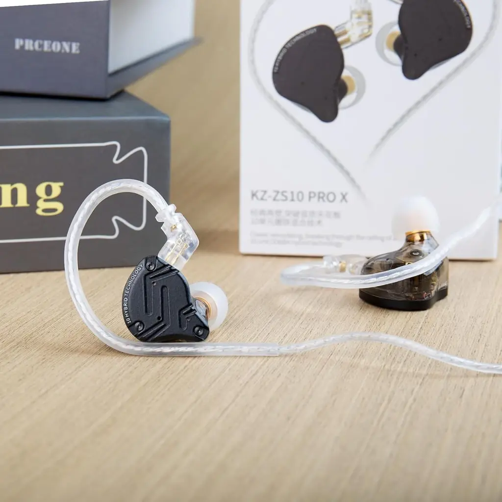 KZ LINSOUL KZ ZS10 Pro X con Micrófono Auriculares intrauditivos Audífonos De Monitoreo Alta Fidelidad IEM Con Cable Desmontable (7).webp