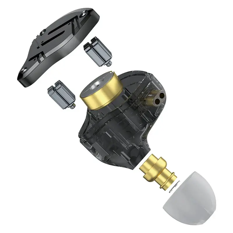 KZ LINSOUL KZ ZS10 Pro X con Micrófono Auriculares intrauditivos Audífonos De Monitoreo Alta Fidelidad IEM Con Cable Desmontable (5).webp