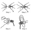 GENERICO Almohadilla Reemplazo para Auriculares intrauditivos Audífonos De Monitoreo IEM 2 pares por medida (S M XL) (5).webp
