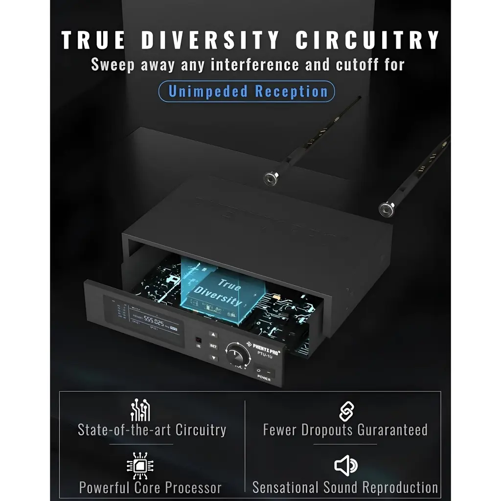 PHENYX PRO PTU-1U MICROFONO INALAMBRICO de Mano UHF (2).webp