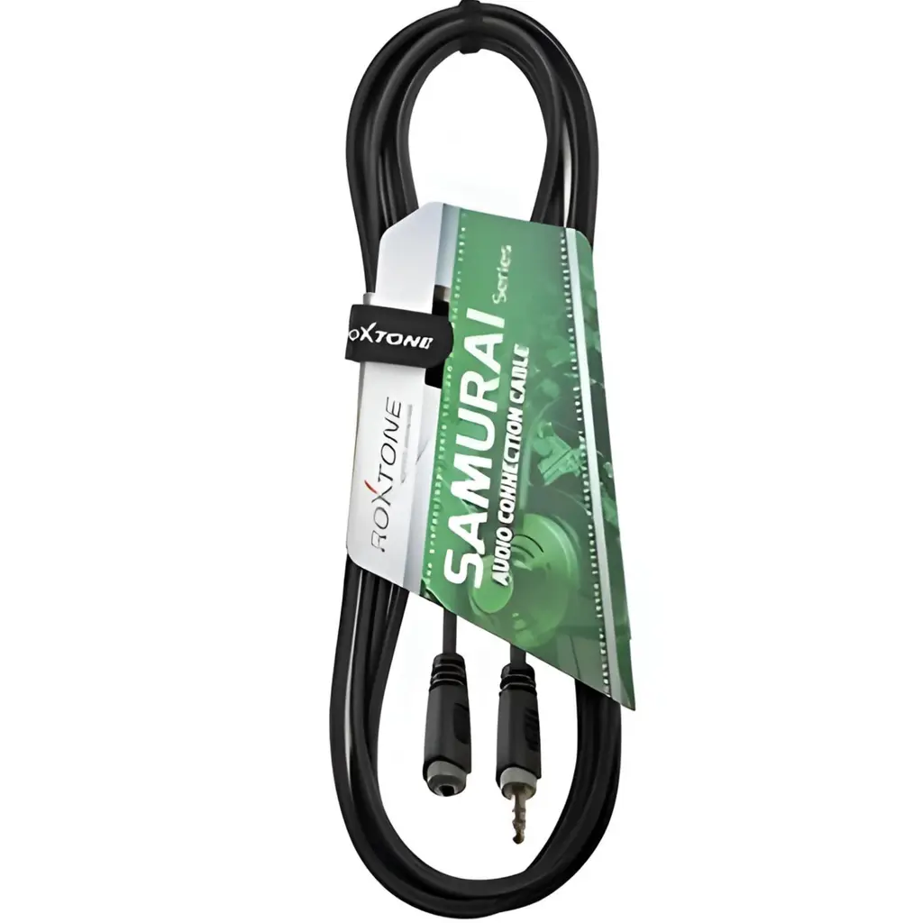 ROXTONE RACC260L3 Cable Extensión de Audifonos Plug Mini Estéreo a Jack Mini Estéreo 3mt Audio Auxiliar.webp