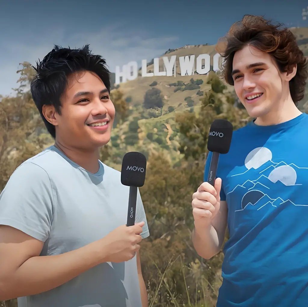 MANGO BASE PARA WIRELESS MINI Micrófono de entrevistas, conferencias, reporteros, podcasts, YouTube.webp