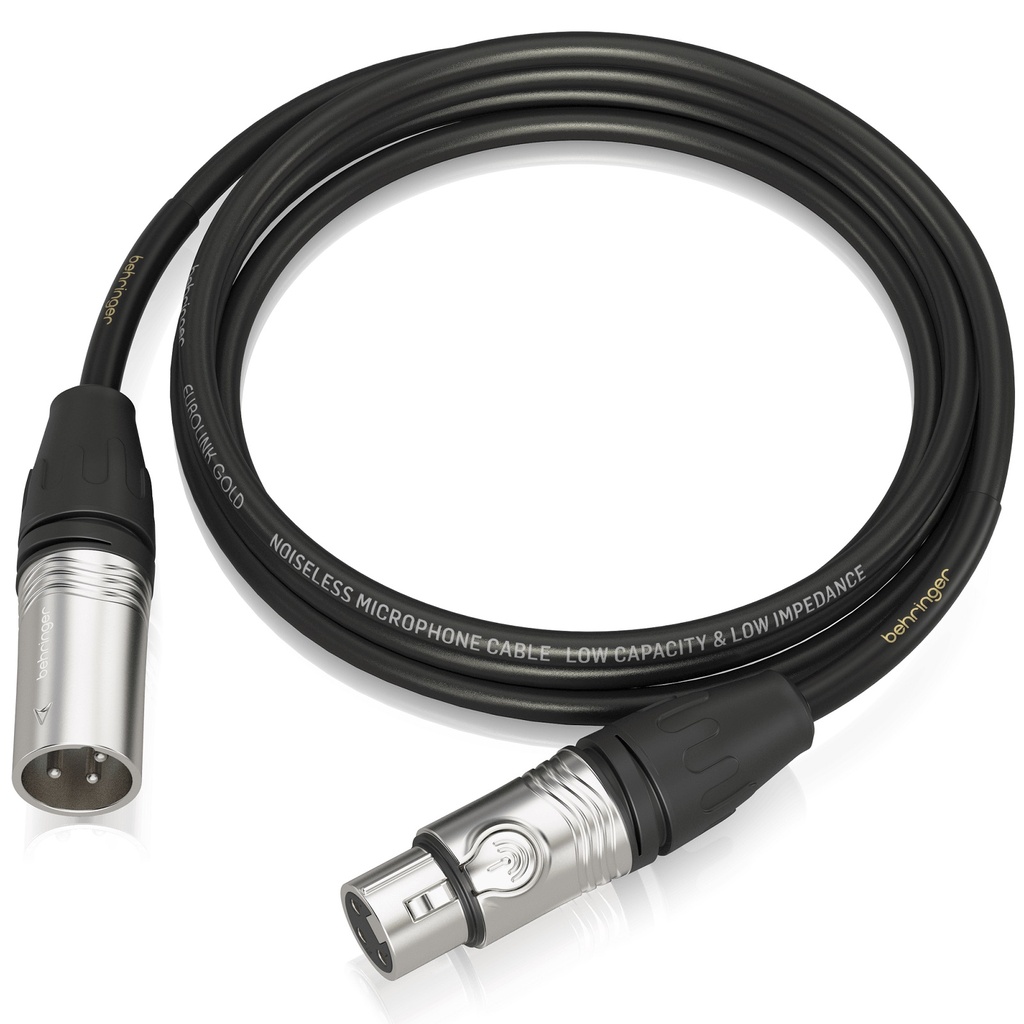 BEHRINGER GMC-300 CABLE DE MICROFONO / CORNETA AMPLIFICADA 3MTS XLR, 0.22MM 24AGW