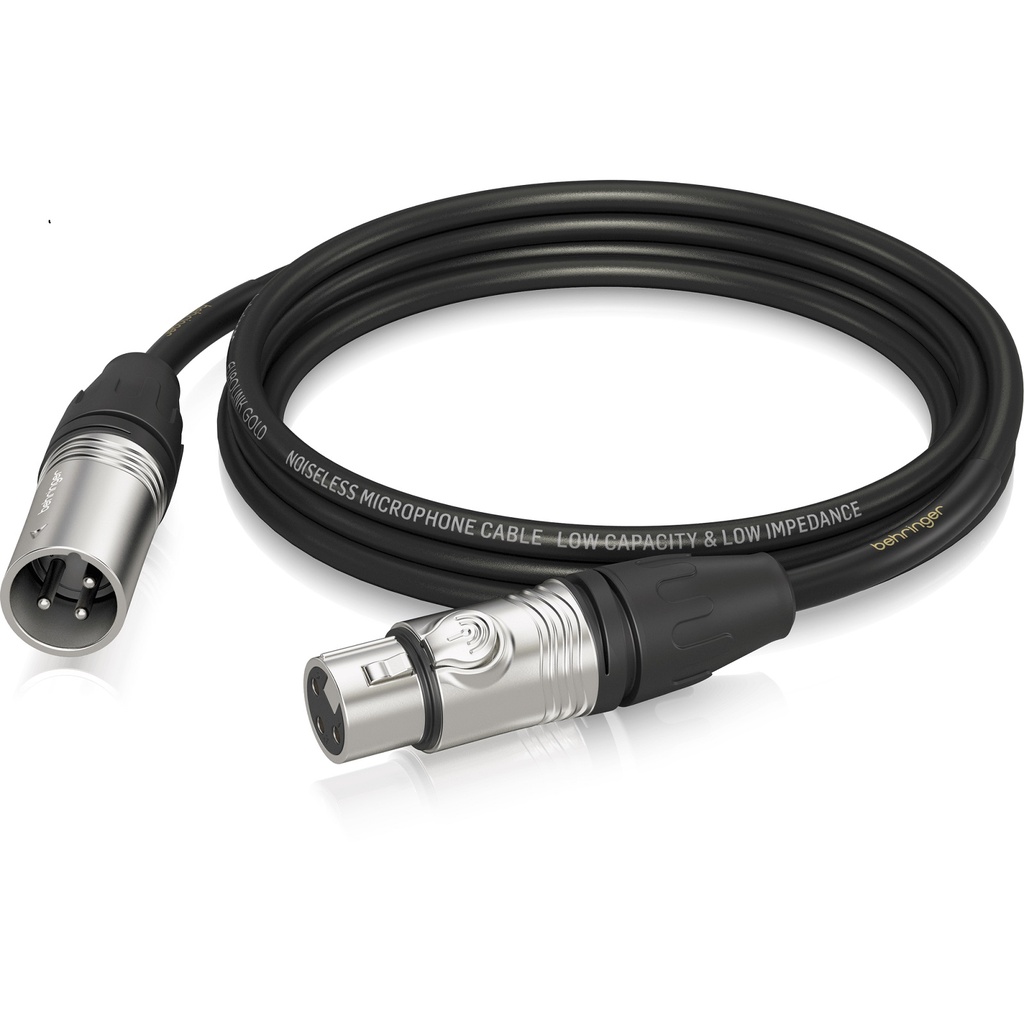 BEHRINGER GMC-300 CABLE DE MICROFONO / CORNETA AMPLIFICADA 3MTS XLR, 0.22MM 24AGW