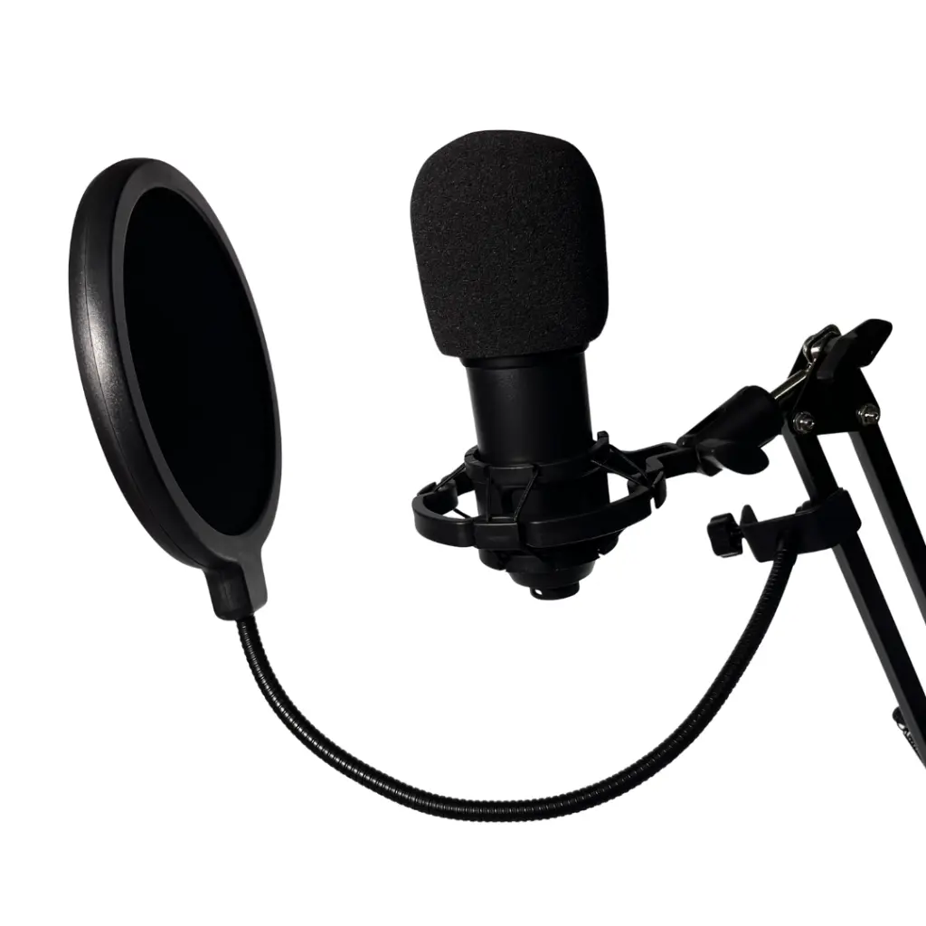 [MB800] CHINO BM800 Micrófono Estudio Grabación De Condensador Con Paral Tipo Radio y Antipop.webp