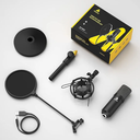 MAONO AU-A04T Micrófono Estudio Grabación De Condensado USB Con Paral de Mesa y Antipop