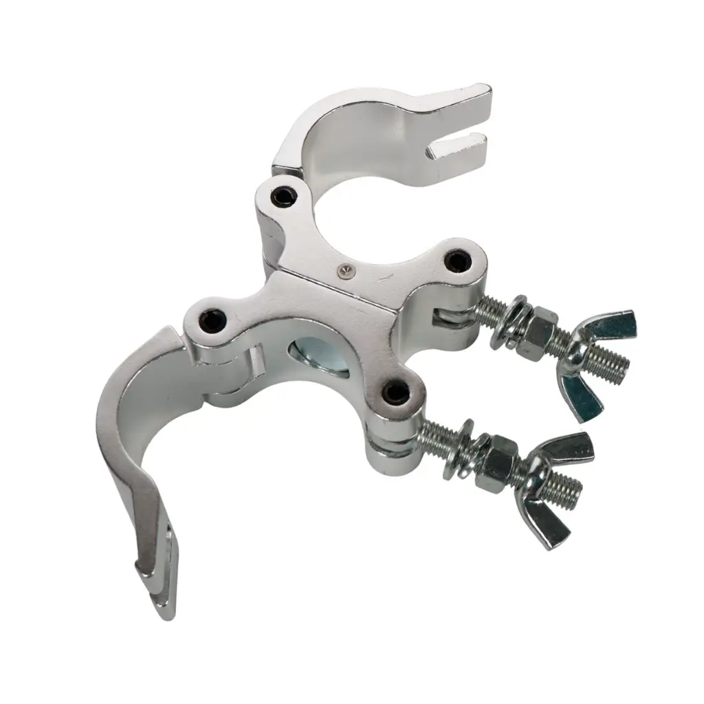 AUDIOSON JZ-S59 CLAMP PARA TRUSS DOBLE Abrazadera Para Luces Tipo SWIVEL 48 a 51mm Soporta 250 Kg F.webp