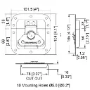 PENN ELCOM 4756 CERRADURA DE RACK CIERRE MARIPOSA EMPOTRABLE m.webp