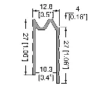 PENN ELCOM E0825-3M PERFIL DE ALUMINIO HIBRIDO DE CIERRE 9mm 3 metros de largo M.webp