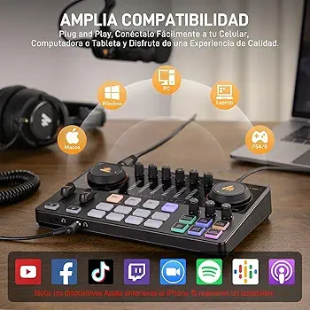 MAONO E2 GEN2 Consola Interfaz de Audio para transmisión de podcasts 4.webp