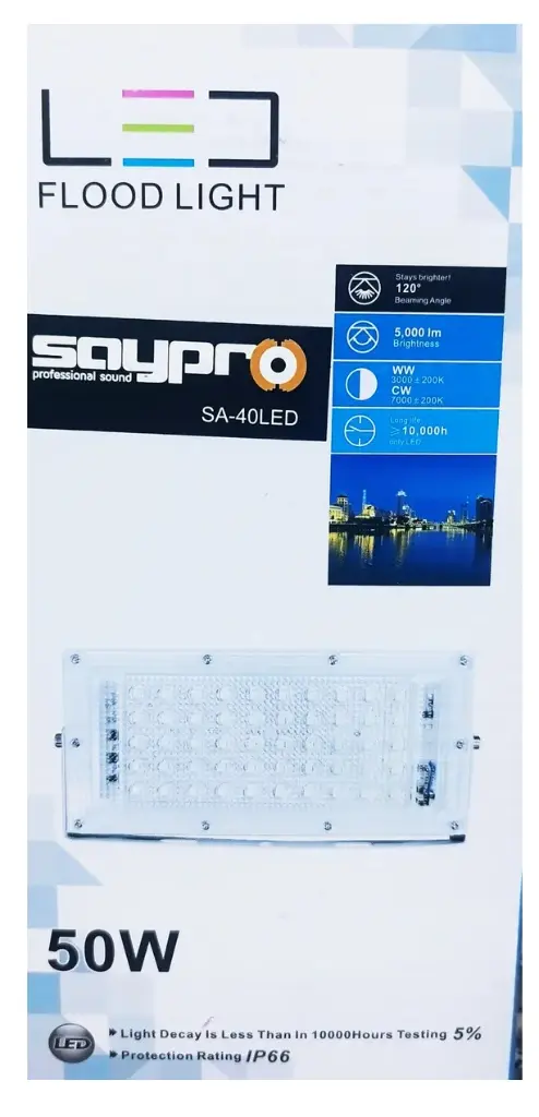 SAYPRO SA-40LED MINI PANEL RGB LED Luz 50 X 1W Z.webp