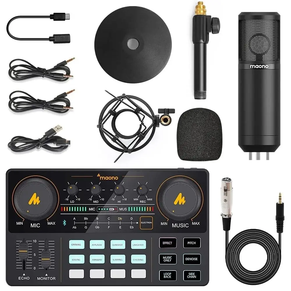 MAONO AME2A Pro Combo AU-AM200 interfaz y micrófono o.webp