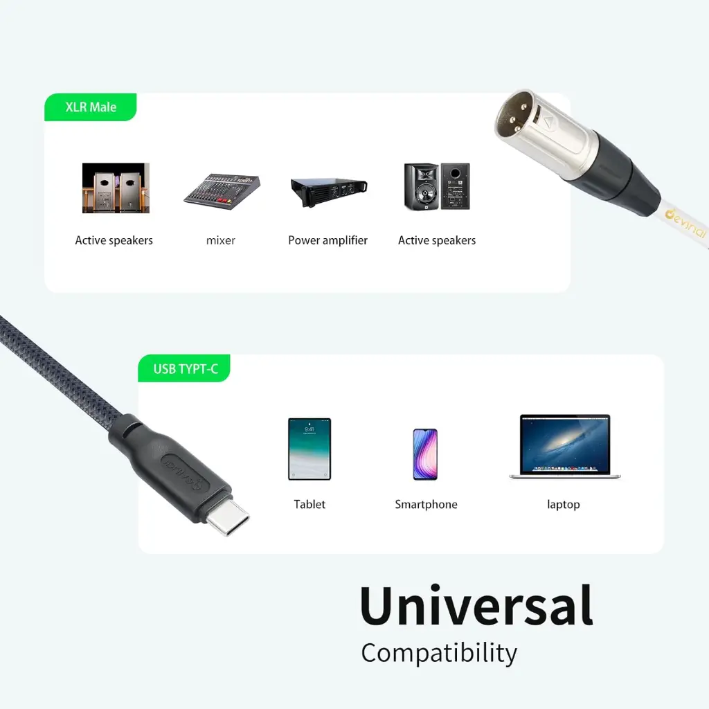 DEVINAL CABLE USB-C A XLR NACHO 3MT D.webp