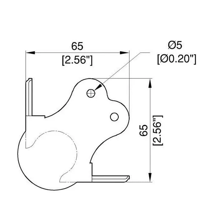 PENN ELCOM C1340Z ESQUINERO DE BOLA DE 6 HUECOS PARA RACK h.webp