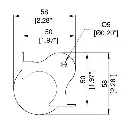 new PENN ELCOM C1352Z ESQUINERO DE BOLA DE 3 HUECOS PARA RACK H.webp