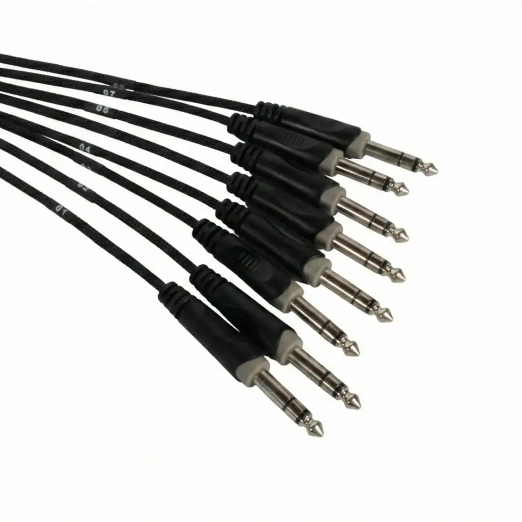 AUDIOSON AS-CXP5 Cable Snake 8 XLR Hembras a 8 Plug Estéreo TS 6.35mm 5MTS J.webp