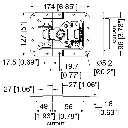 PENN ELCOM L944-527MOL3CH CERRADURA DE RACK CIERRE MARIPOSA EMPOTRABLE LARGA GRANDE H.webp