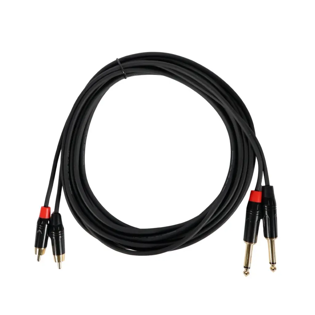 AUDIOSON AS-CMR-4.5 Cable De Audio Doble Plug RCA Macho A Doble Plug Mono 6.35mm TS 4,5mt b.webp