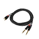 AUDIOSON AS-CMR-4.5 Cable De Audio Doble Plug RCA Macho A Doble Plug Mono 6.35mm TS 4,5mt a.webp
