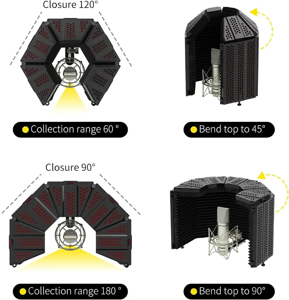 FILTRO PANTALLA ANTIPOP PARA MICROFONO tipo Escudo XTUGA MIS02 C.webp