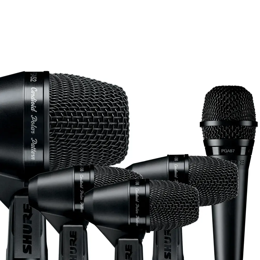 SHURE PGADRUMKIT5 Micrófonos Instrumentos Musicales Batería SET 5 Piezas.webp