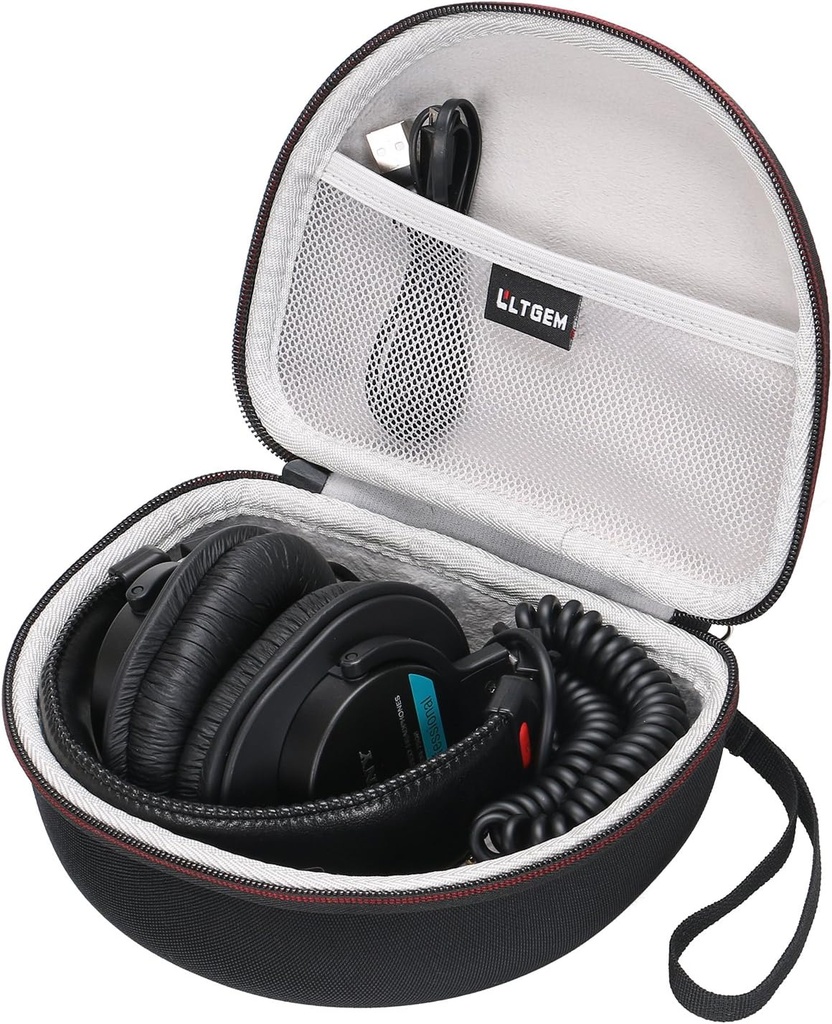 Estuche semi duro de Audífonos Plegables Tipo SONY MDR7605 LTGEM Funda de transporte
