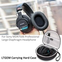 Estuche semi duro de Audífonos Plegables Tipo SONY MDR7605 LTGEM Funda de transporte