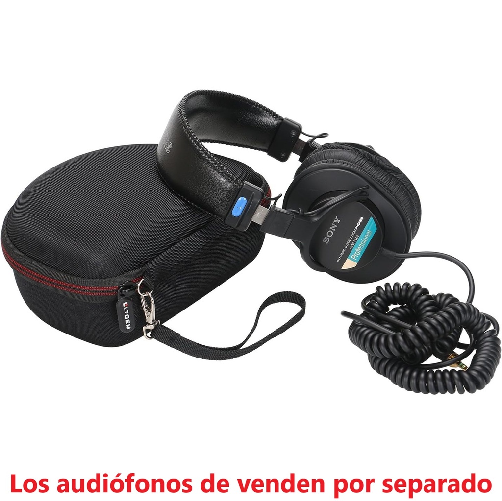 Estuche semi duro de Audífonos Plegables Tipo SONY MDR7605 LTGEM Funda de transporte