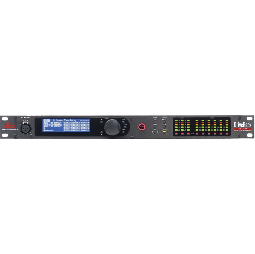 DBX VENU360 Procesador Ecualizador Crossover Limitador Compresor y Analizador